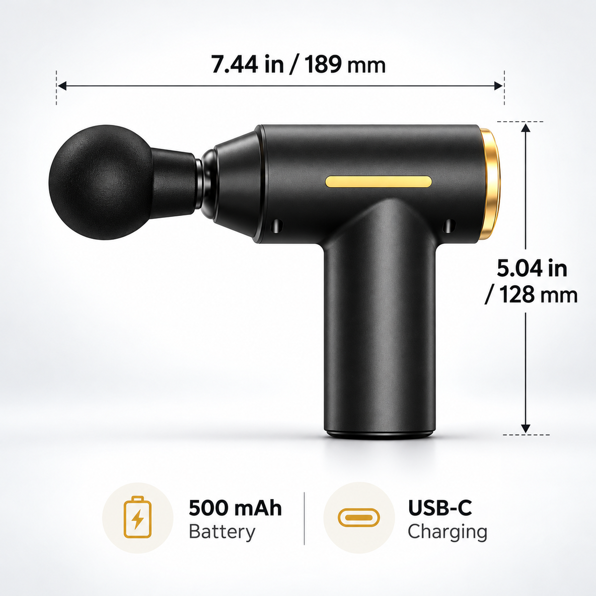 Mini Portable Massage Gun – 2-Speed Muscle Massager