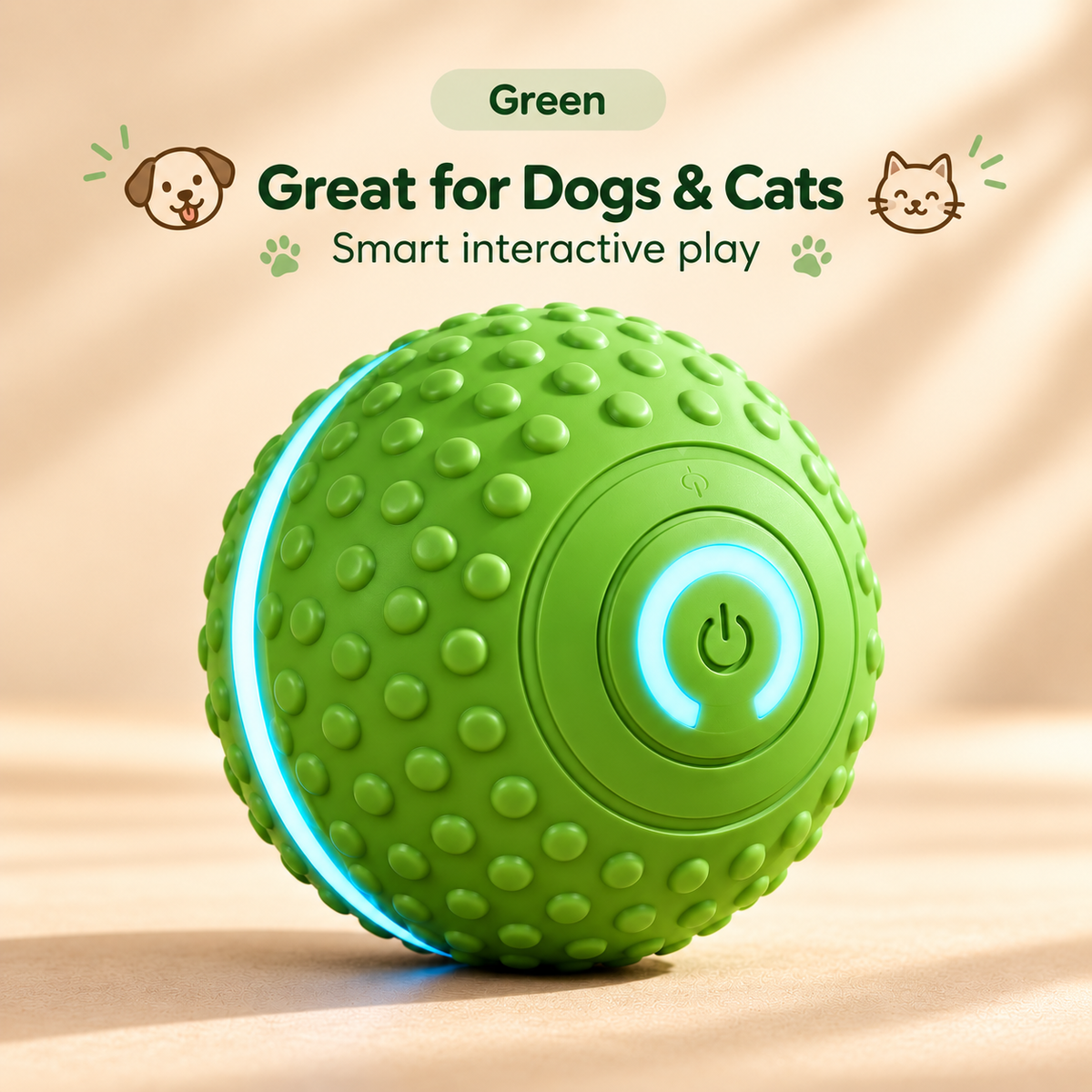 Rivora smart pet ball in green