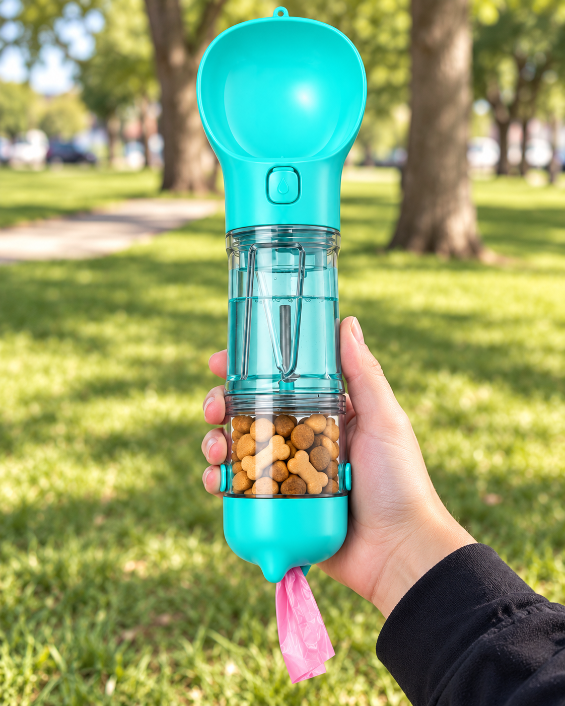 Rivora 3-in-1 dog travel bottle product detail